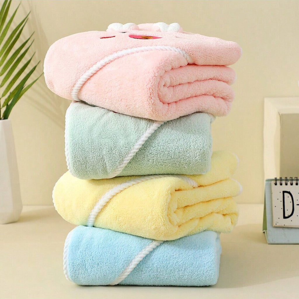 Hooded Toddler Baby Cartoon Towels Soft Animal Newborn Quick-Drying Towel Baby