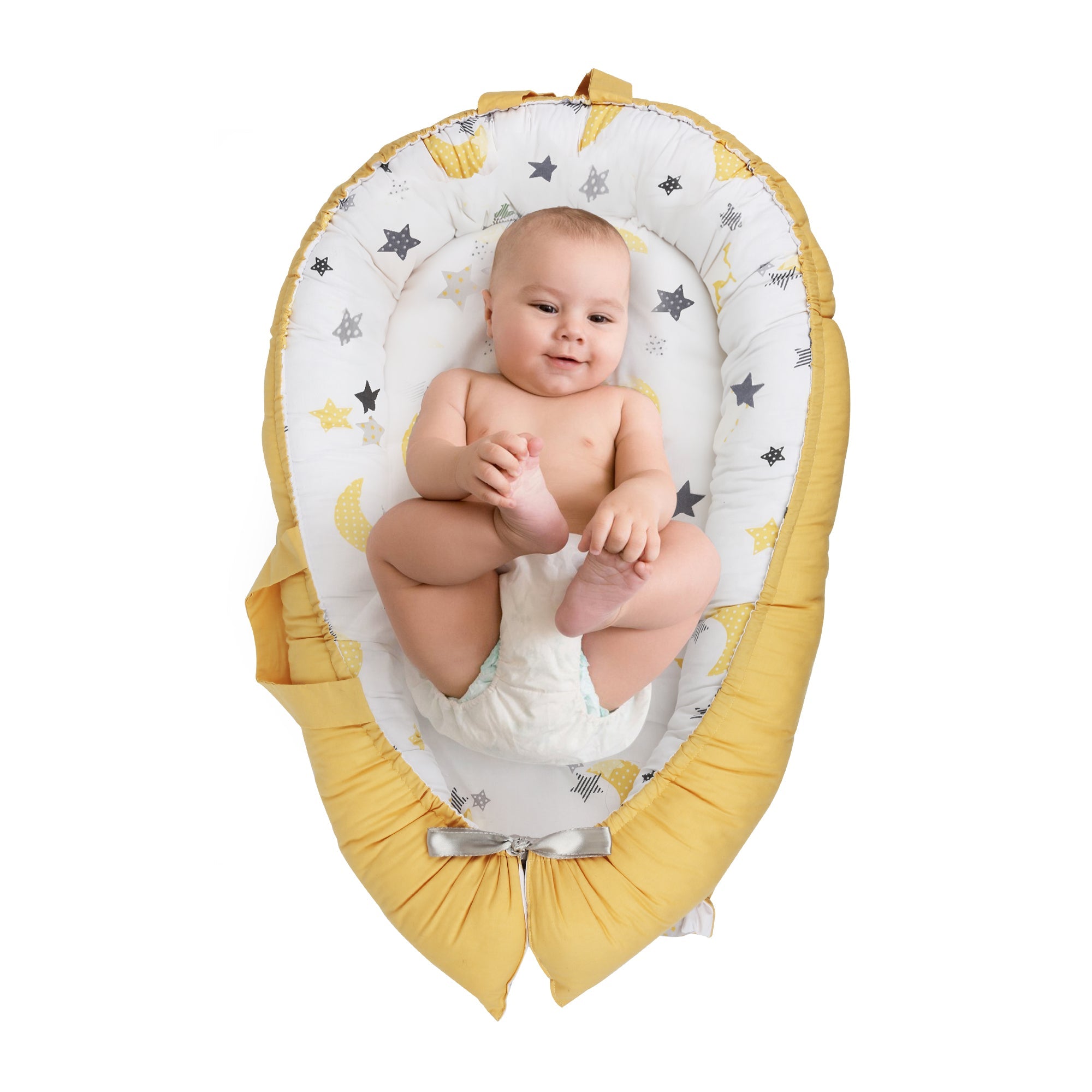 Baby Nest Lounger – Portable Co-Sleeper for Newborns | Breathable, Washable, Travel-Friendly Baby Pod