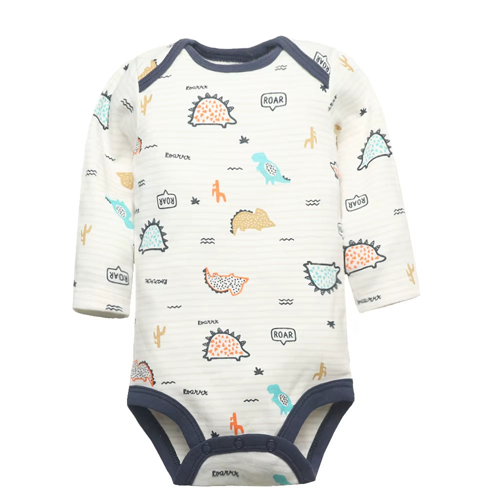 1-3Pieces New Fashion Newborn 100% Cotton Baby Boy Girl Bodysuit Long Sleeve Soft Infant Onesies Baby Shower Gifts Jumpsuits