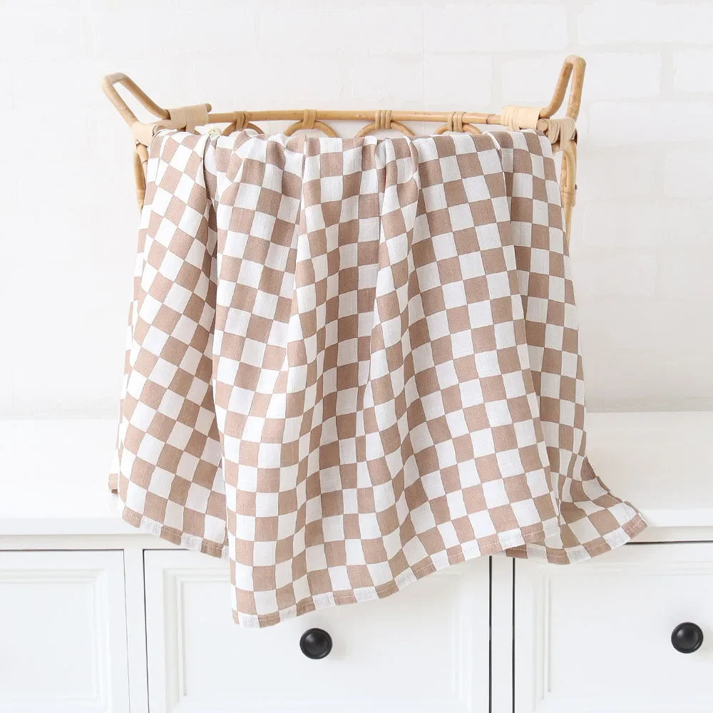 Bamboo Baby Blankets Newborn Muslin Swaddle 120X120 Nursery Blanket Baby Wrap Swaddle Blanket Super Soft