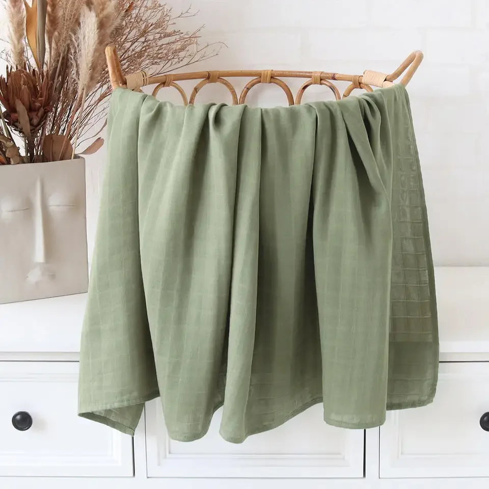 Bamboo Baby Blankets Newborn Muslin Swaddle 120X120 Nursery Blanket Baby Wrap Swaddle Blanket Super Soft