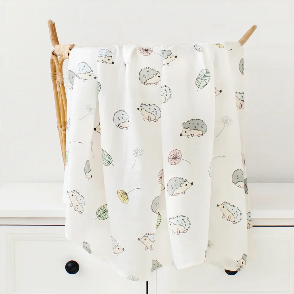 Bamboo Baby Blankets Newborn Muslin Swaddle 120X120 Nursery Blanket Baby Wrap Swaddle Blanket Super Soft