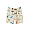 Baby Boy Cars Print Pattern Breathable Home Clothes Shorts-1