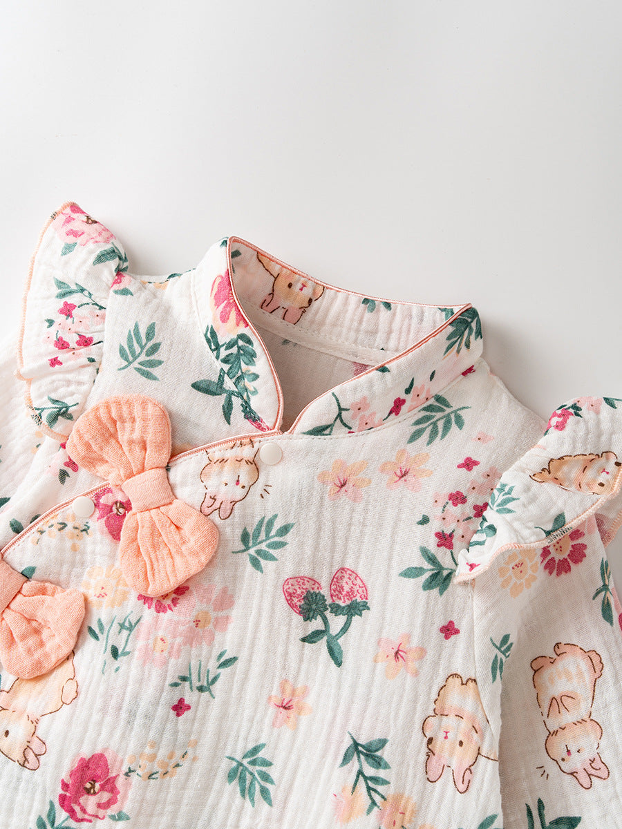 Autumn Baby Girl Style Home Clothes Romper-2